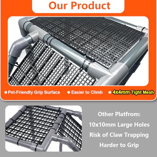 Large Basking Platform for Aquatic Turtles, 10.8" Width Resting Area, Adjustable Height Turtle Basking Platform with Suction Cup, Turtle Tank Accessories