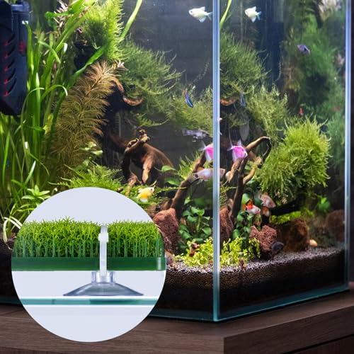 JJUNW 40 Pcs Aquarium Suction Cups, Fish Tank Suction Cups with Zip Ties | Adjustable Cables Set Fish Tank Tools for Holding Airline Tubing Decorations Shrimp Nests and Reptile Hammocks