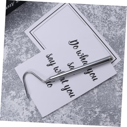 FAVOMOTO 2pcs Retractable Stainless Steel Snake Grabber Hooks Heavy Duty Snake Catching Tool for Reptile Handling and Safe Removal with Easy Grip Handles