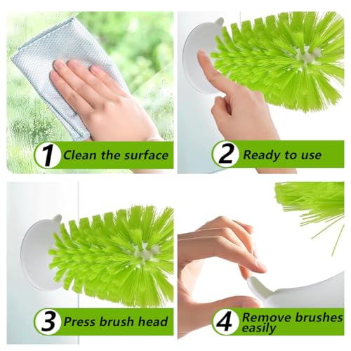 Turtle Brush with Suction Cup Turtle Brush Turtle Tank Accessories for Remove Turtle Shell Scutes