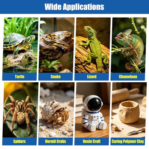 Reptile Heating Pad 6 x 5.5 Inch Reptile Heat Mat with Rapid and Even Heating Reptile Heat Pad Under Tank Terrarium Heat Mat for Reptile Turtle Snake Lizard 5 Watt - size: 6" X 5.5"(5W)