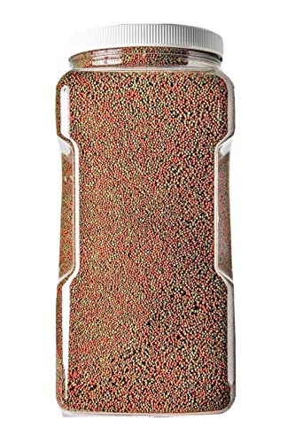 1mm Ultra Mix Floating Pellets for All Tropical Fish.... 1-lb 8oz Med Jar | 1mm Blackworm, Intense Red & Green Gro Floating Pellets For Discus, Cichlids, All Tropicals, Baby Koi and Pond Fish - size: 1.5 Pound (Pack of 1)