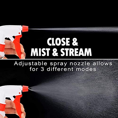 Empty Spray Bottles 16oz/2Pack - Adjustable Spray Bottles for Cleaning | No Leak and Clog - HDPE spray bottle For Plants, Pet, Vinegar, BBQ, and Rubbing Alcohol - size: 16 oz/2 pack