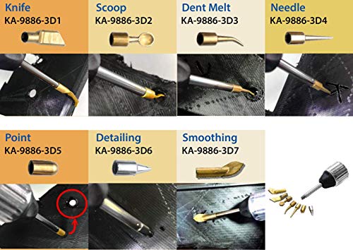 KINGTOOL 3D Printing Smoothing Tool Kit, 3D Printing Modify Finishing Tool, Cleaning Needle, Scarper (USB Powered) (Yellow) - color: Yellow