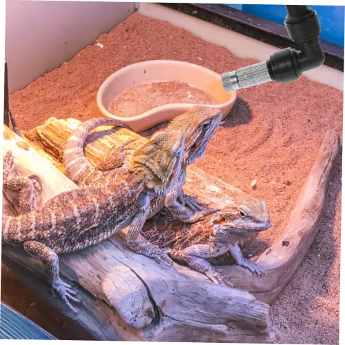 Reptile Tank Spray Nozzle Fine Atomization Garden Sprinkler for Reptile Environments Easy Installation Small for Terrariums and Humidifying Plants - size: 10X9X2CM