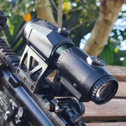 Vector Optics Scrapper Multi-Reticle Red Dot Sight & 3X Magnifier Combo Set | 2 MOA DOT & 34 MOA Circle | with 1-piece Flip-to-Side Picatinny Mount for Both LH & RH, 2.26 Inch Center Height, IP67 - size: 1x29 mm