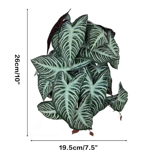 Reptile Plants for Terrarium, Artificial Hanging Plastic Plants with Suction Cups,Amphibian Tank Habitat Decor fit for Bearded Dragons Chameleon Lizards Snake 2Pack (bb) - color: Bb