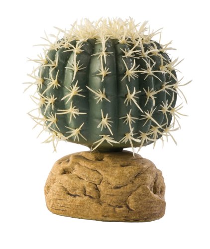 Exo Terra Barrel Cactus Terrarium Plant, Small - size: Small, style: Barrel Cactus
