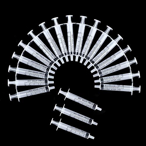 Frienda 20 Packs Syringes Without Needles,2.5 Ml | Large Plastic Measuring Tools for Food, Horse Care, Lab Dispensing, Graduated Markings, Reusable Multipurpose Applicators - size: 2.5 ml