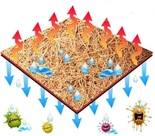 Hamiledyi Reptile Carpet Natural Coconut Fiber Tortoise Carpet Mat for Pet Terrarium Liner Reptile Supplies for Lizard Snake Chameleon Turtle Bedding Bunny Rabbit Mat (2 x Sheets) - size: 2 Packs/19.7 x 11.8 Inch