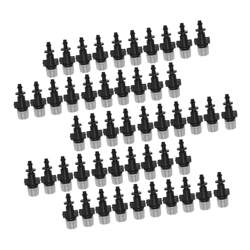 50pcs/Set Misting Nozzles Plastic Sprinkler Atomizer Nozzles for Patio Garden Agricultural Greenhouse Drip Irrigation Outdoor Cooling System