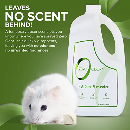 Zero Odor Pet Odor Eliminator, Air and Surface Odor Remover for Carpet, Furniture, and Pet Beds, Refill, 64 oz - size: 64 Fl Oz (Pack of 1)