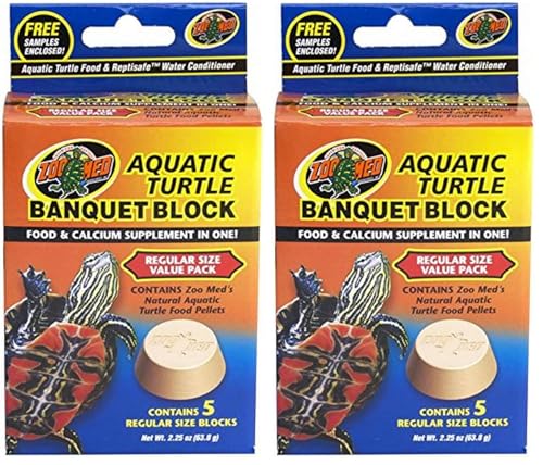 Zoo Med Banquet Block Aquatic Turtle Food (Pack of 2) - size: 1 Count (Pack of 2)