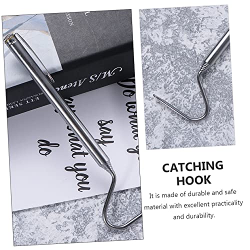 Happyyami 2pcs Snake Catching Hooks Telescoping Reptile Grabbers for Safe Handling of Snakes and Other Reptiles Sturdy Stainless Steel Design