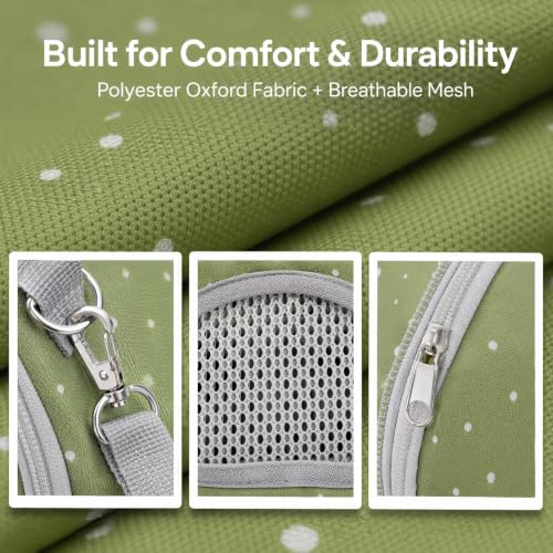 SHINEOFI 2Pcs Small Animal Carrier Bag, Breathable Mesh Crossbody Pet Travel Pouch, Portable Outdoor Carrier for Hamster, Guinea Pig, Hedgehog, Lizard
