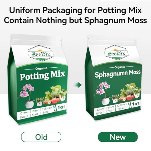 Natural Sphagnum Moss for Plants, Orchid Moss Potting Mix for Repotting, High Water Retention, Help with Maintain Humidity, Plant Moss for Gardening, Hanging Baskets, Reptile Bedding, 1QT - color: 1 Quart