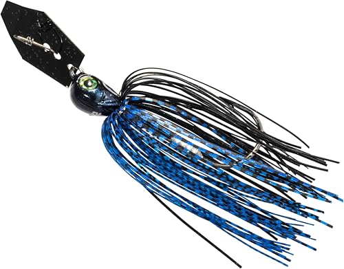 Z-Man Chatterbait Elite Evo - style: Black/Blue, 1/2 Oz