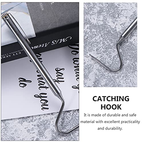 Cabilock 2pcs Telescoping Snake Reptile Catchers Lightweight Hook for Safe Handling of Snakes and Lizards Portable Catching Tools for Outdoor Use