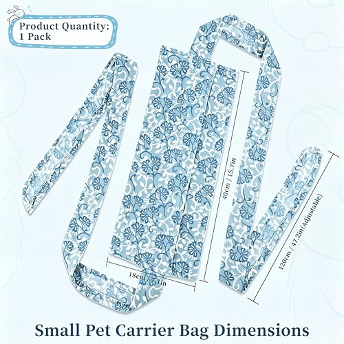 Guinea Pig & Bearded Dragon Carrier, 2-in-1 Guinea Pig Backpack and Sling, Soft Coral Fleece Bonding Pouch, Portable Travel Carrier Bag for Small Pets, Blue