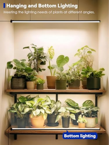 60in Standing Grow Light, Vertical Grow Lights for Indoor Plants | 36W Growing Lights with 3 Light Modes, 268 LEDs Detachable Full Spectrum Plant Lights for Wide Area Coverage in Indoor Plants