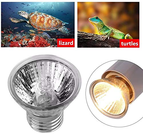 Turtle Light 25W 50W E27 UVA UVB Heat Lamp Bulb Halogen Basking Lizard Light Bulb Full Spectrum Sun Lamp Sunbathe for Bearded Dragon Amphibians (4 PCS) - style: 4pcs Bulbs