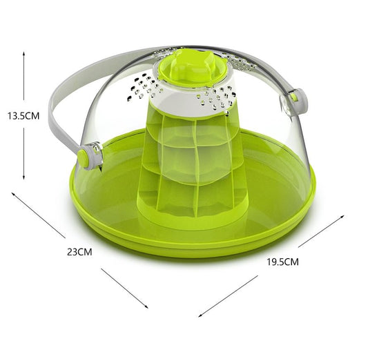 Snail Observation Terrariums Breeding Box, Round Snail Habitat Starter Kit, Ideal for Snails, Beetles, Spiders, Small Reptiles, Insects; Made of ABS, PC Material