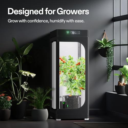 VIVOSUN AeroStream U075 750ml USB Mini Humidifier, VGrow Compatible | Humidifier for Plants, Small Grow Tent Use, Remote App Control, 2 Mist Modes, Auto Shut-Off - size: 750ML