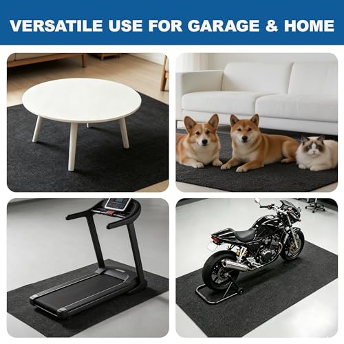 Oil Spill Mat 29" x 36" - Premium Felt + Waterproof Backing Contains Liquids Oil Absorbent Pads Washable Reusable Non-Slip for Motorcycle Trash Cans Gardening Tools Spot Maintenance Protection - size: 2'5" x 3'