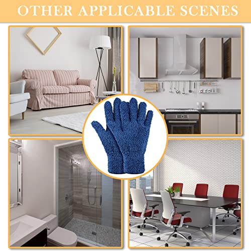 Patelai 3 Pairs Microfiber Dusting Gloves for Plants Leaf, Small | Black, Navy, Yellow,Plant Cleaning Gloves, Reusable Washable Gloves,House Furniture Blinds Dusting - color: Black, Navy, Yellow, size: Small
