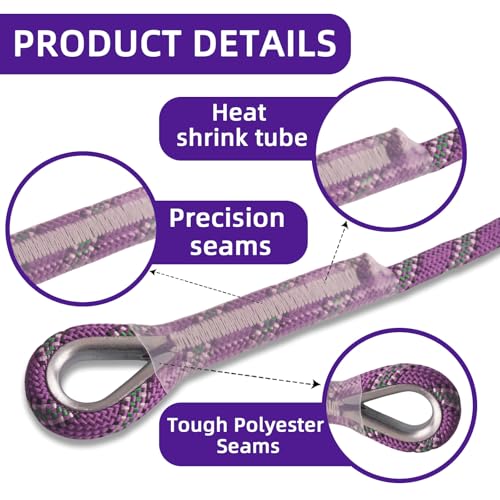 Static Climbing Rope - Heavy Duty Climbing Rope for Rock Climbing, Tree Climbing Gear, Arborist Rope, and Camping Rope - 10m (32ft), 20m (64ft), 30m (96ft) - color: Purple, size: 10mm/10M(32ft)