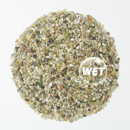 20lbs Natural Gravel Pebbles for Succulents and Cacti, 1/5 Inch Decorative River Stones – Perfect for Vases, Aquariums, Terrariums, and Outdoor Gardening, Mixed Colors (Jade, 20 Pounds) - color: Jade, size: 20 Pounds