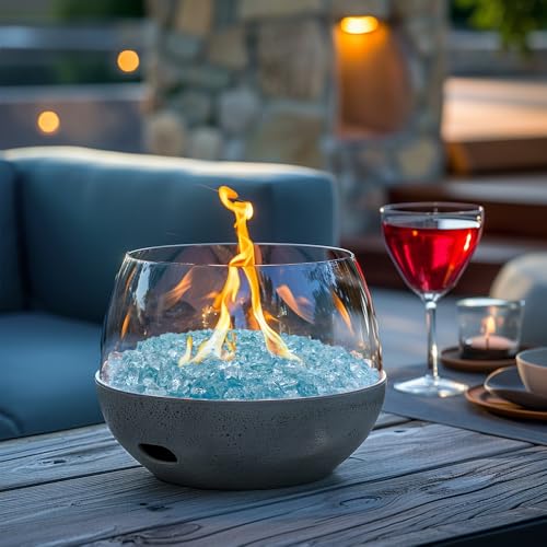 1.3 LB Crushed Sand Broken Glass Pieces for Resin Arts,Crafts,Water Blue | Crush Terrarium Gravels,Fire Pit,Succulents,Vase Fillers Candle Holder Filler,Aquarium Fishbowl Stones - color: Water Blue