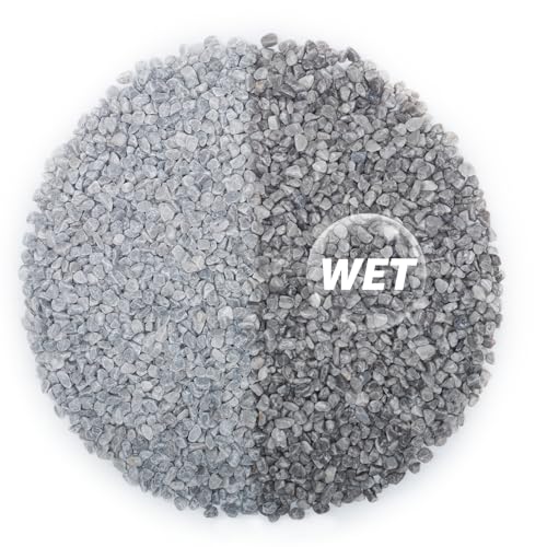 20lbs Natural Gravel Pebbles for Succulents and Cacti, 1/5 Inch Decorative River Stones – Perfect for Vases, Aquariums, Terrariums, and Outdoor Gardening, Mixed Colors (Grey, 20 Pounds) - color: Grey, size: 20 Pounds