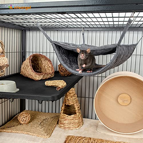 Niteangel Luxury Double Bunkbed Hammock, Fit 2 Adult Ferrets or 5 More Adult Rats