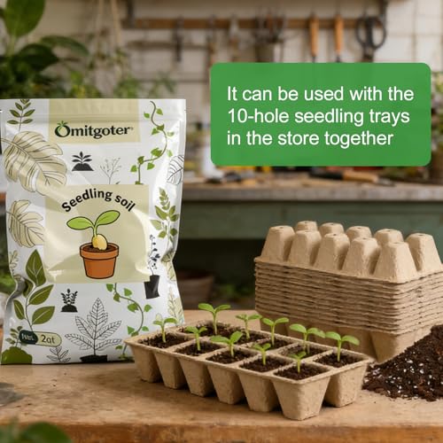Organic Seed Starter Soil and Potting Mix 10qt,100% Natural,Promotes Rapid Rooting & Germination - color: Sendling Soil, size: 10QT