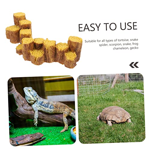 Decorative Turtle Ramp Basking Platform Wear-Resistant Climbing Dock for Reptiles Aquarium Decoration for Water Turtles Frogs and Lizards Stable Base Realistic Design