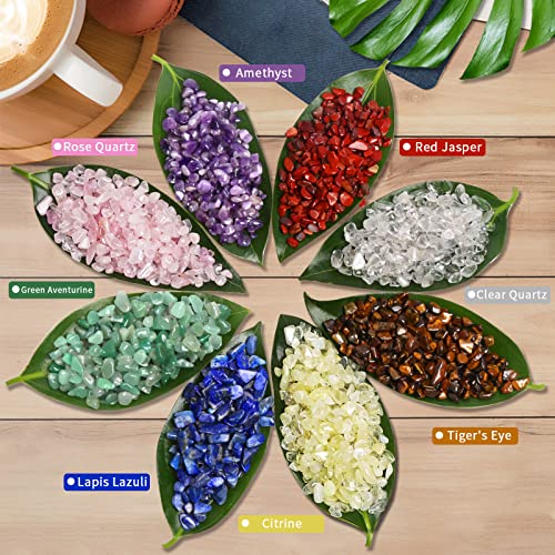 QICQDRAM Polished Gem Stones Rocks Green Aventurine Crystals Natural 1LB | Small Tumbled Stones Crystal Chips Bulk for Healing Crystals Fish Tank Gravel Vase Filler (405g/14.28oz) - color: Green Aventurine