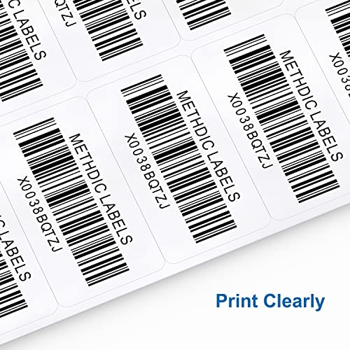 Methdic Shipping Labels 2"×4" 300 Labels Sticker Paper for Laser/Ink Jet Printer Mailing Labels 8.5"*11" White 10 per Sheet - size: Rectangular 2" x 4", style: 30 Sheets