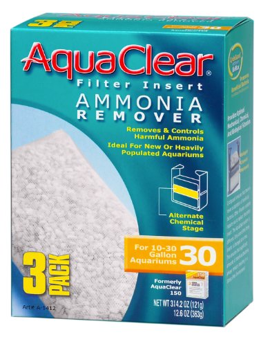 AquaClear 30-Gallon Ammonia Remover, 3-Pack - size: AC30 (Old) 3-Pack