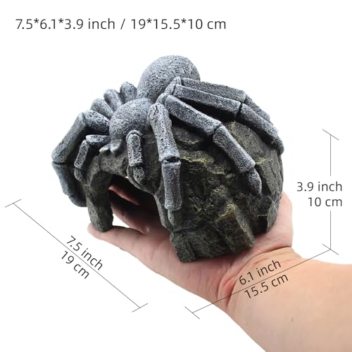 Reptile Rock Cave Hideouts Terrarium Habitat Decor Gecko Tank Accessories for Fish, Reptiles, Amphibians,Frogs, Snakes,Lizards,Shrimps, Spiders and Small Animals Crab - color: Type-C