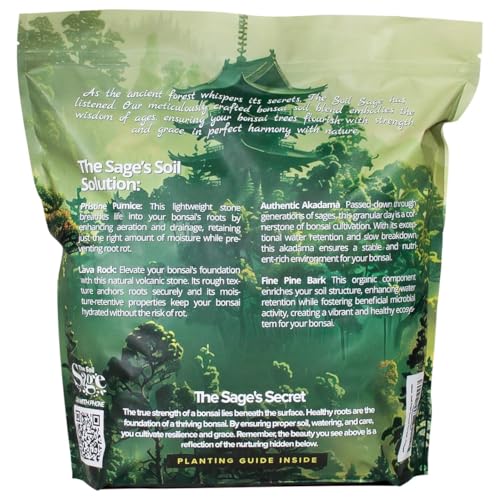 2.5 Qt Premium Bonsai Mix with Akadama | High Drainage Potting - USA Made - style: Bonsai Soil 2.5 QT