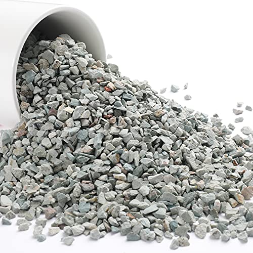 Boniosz 2lb Succulents and Cactus Green Zeolite, Décor & Additive Rocks, Natural Decorative Gravel for Bonsai, Fairy Gardening, DIY Projects, Vases Fillers, Terrarium - color: Green Zeolite, size: 2lb
