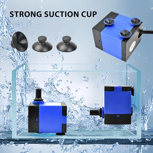 Mini Fountain Pump AC 110V 3W 47GPH Submersible Water Pump 1.8ft High Lift for Small Fish Tank - color: 3w 180l/H