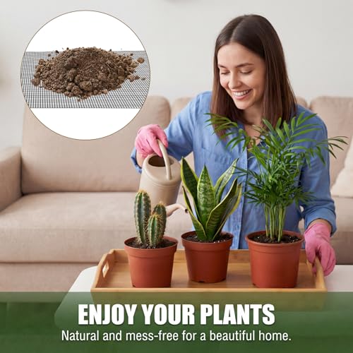 15 Pcs Flower Pot Hole Mesh Pad, 11.8 X 7.8 Inch Mesh Sheet Plastic Eye Meshs Bonsai Meshes Drainage Screens Plant Screen Meshes Bottom Grid Mat for Preventing Soil Leakage DIY