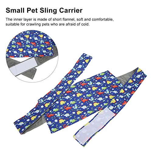 Lizard Carrier Large Space Reptile Sling Carrier Cotton Flannel Comfortable for Bearded Dragon Guinea Pigs