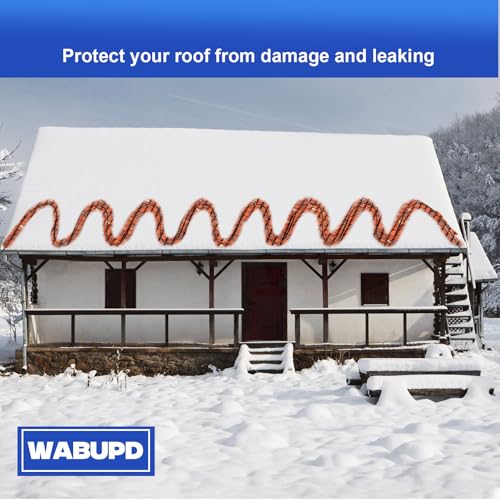 3FT-200FT Heat Tape for Water Pipes, -40°F Deicing Pipe Heat Cable,Electric Heating Cable Pipe,Frezze Protection for Heat Trace Cable for Metal, Plastic Home Pipes,Gutter,120V 5W/ft(80FT) - size: 80FT