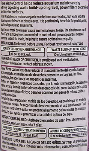 Fluval Waste Control Biological Cleaner, Aquarium Water Treatment, 8.4 Oz., A8355 | Aquarium Water Treatment