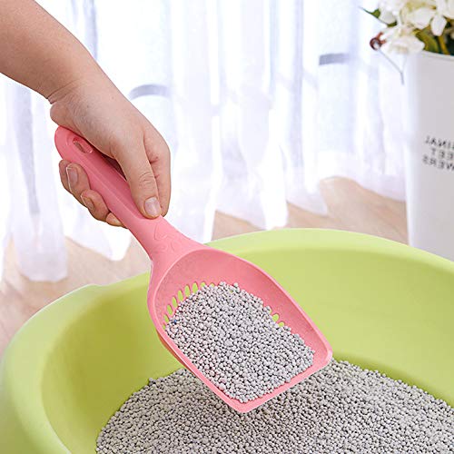 Baost 1Pc Plastic Cat Litter Scoop Pet Care Sand Waste Scooper Shovel Hollow Litter Scoop Shovel Deep Scoop Shovel Reptile Litter Cleaner Scoop for Sifting Kitty Cats Litter Small Hole#Random - size: Small Hole#Random