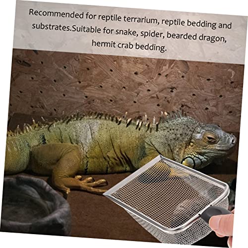 1pc Box Climbing Pet Sand Excrement Shovel Glass Cleaner Fish Accessories for Tank Aquarium Accessories for Fish Tank Pooper Scooper for Cats Reptile Poop Scooper Reptile Sand