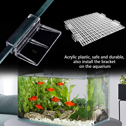 16 PCS 6mm Acrylic Aquarium Cover Clip, Clear Fish Tank Glass Cover Clip Support Holder Universal Lid Clips for Rimless Aquariums | Fish Tank Glass Cover Clip, Support Holder, Universal Lid Clips, For Rimless Aquariums